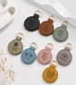 Personalised Faux Leather Tag Keyring Promotional Product Custom School Bag Keyc