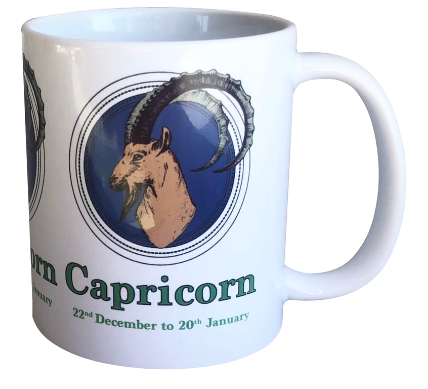 Capricorn - 11oz Ceramic Mug - The Goat (22nd December - 20th January) 