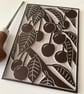 Linocut Print - Cherries - Original Print - Image 3
