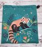 Drawstring bag - red panda