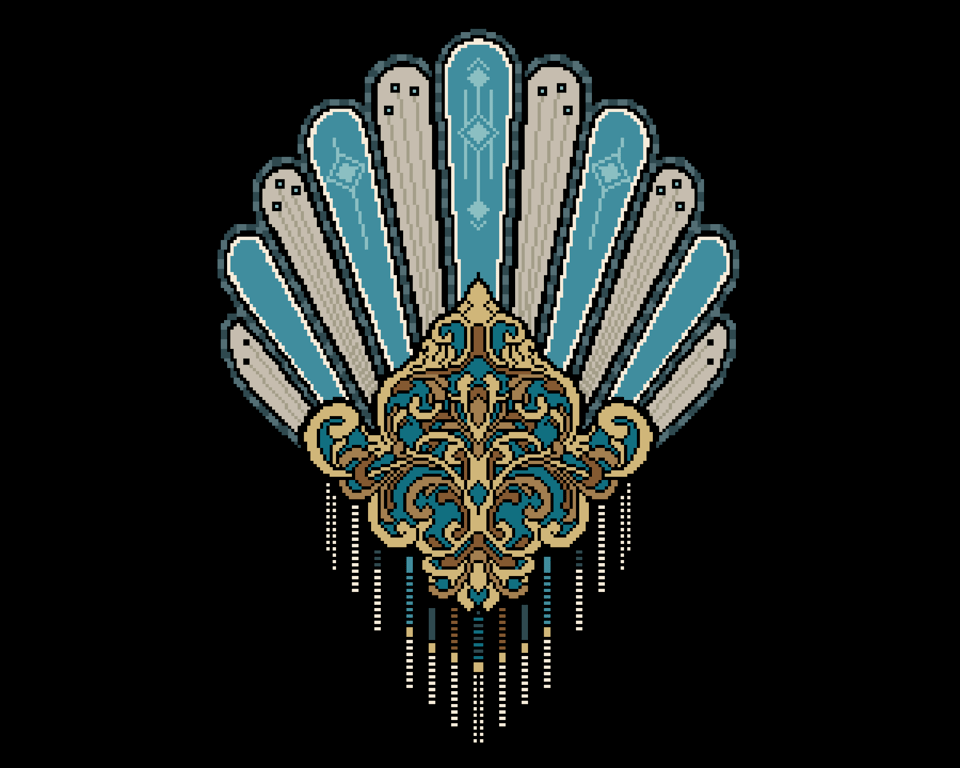 051 - Cross Stitch Pattern Art Deco 1920s Ornamental Ladies Hand Fan