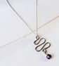 Amethyst Squiggle Necklace - Image 1