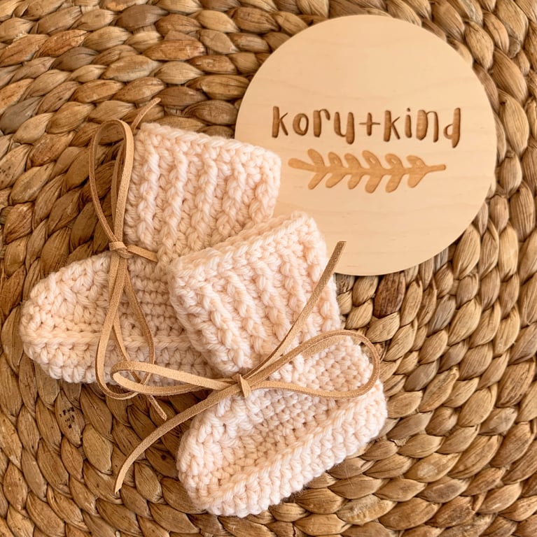 Classic Booties Merino Wool Blush