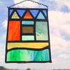 Teeny Tiny Beach Huts, Stained Glass Leaded Suncatchers