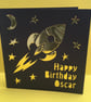 Personalised Spaceship Birthday Card - Image 1