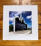 ‘Riverside Museum’ signed square mounted print 30 x 30cm FREE DELIVERY
