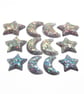 12 Handmade Celestial Charms in Orange, Yellow & Green - Image 7