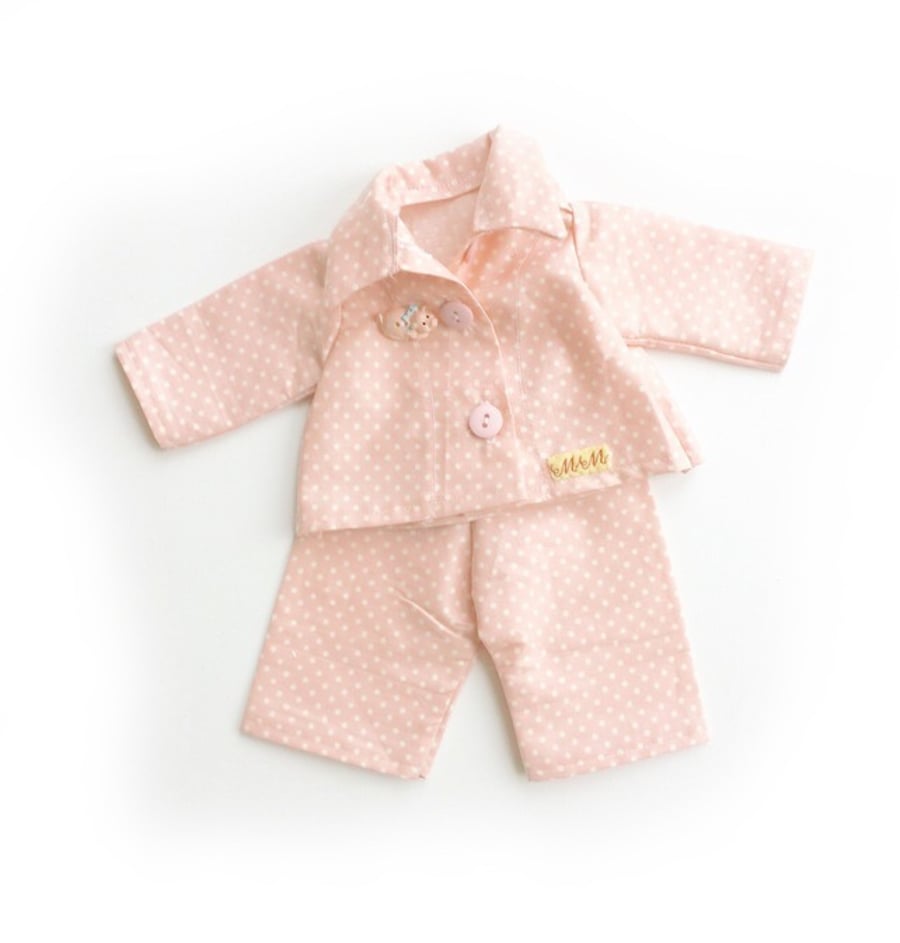 Pink spot pyjamas