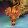 Tiny Elemental Fire Dragon 'Feerah' OOAK Sculpt by artist Ann Galvin