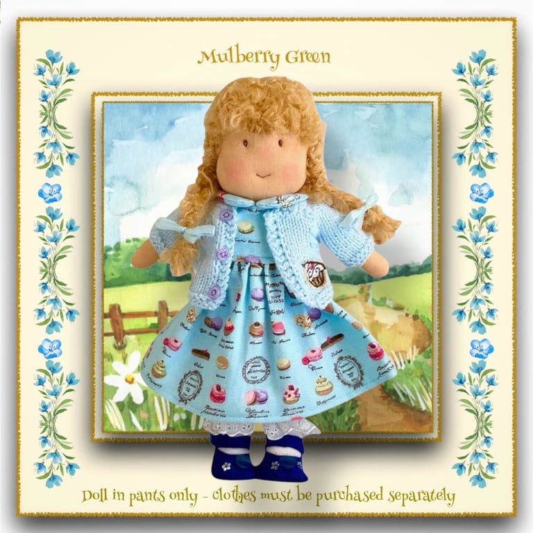 Amelia Anderson - a handcrafted Mulberry Green doll