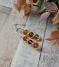 sterling silver amber earrings,  genuine amber drop earrings - Image 7