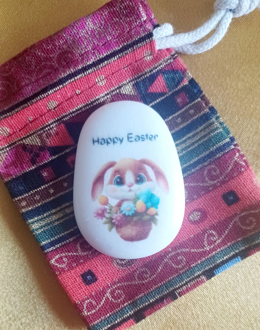 Personalised Easter Bunny Pocket Pebbles