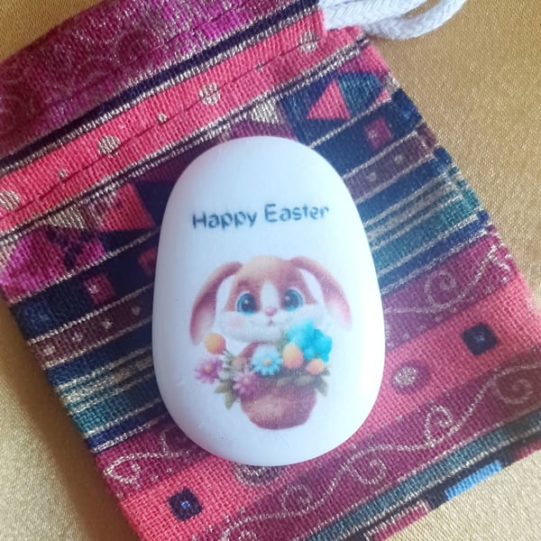 Personalised Easter Bunny Pocket Pebbles
