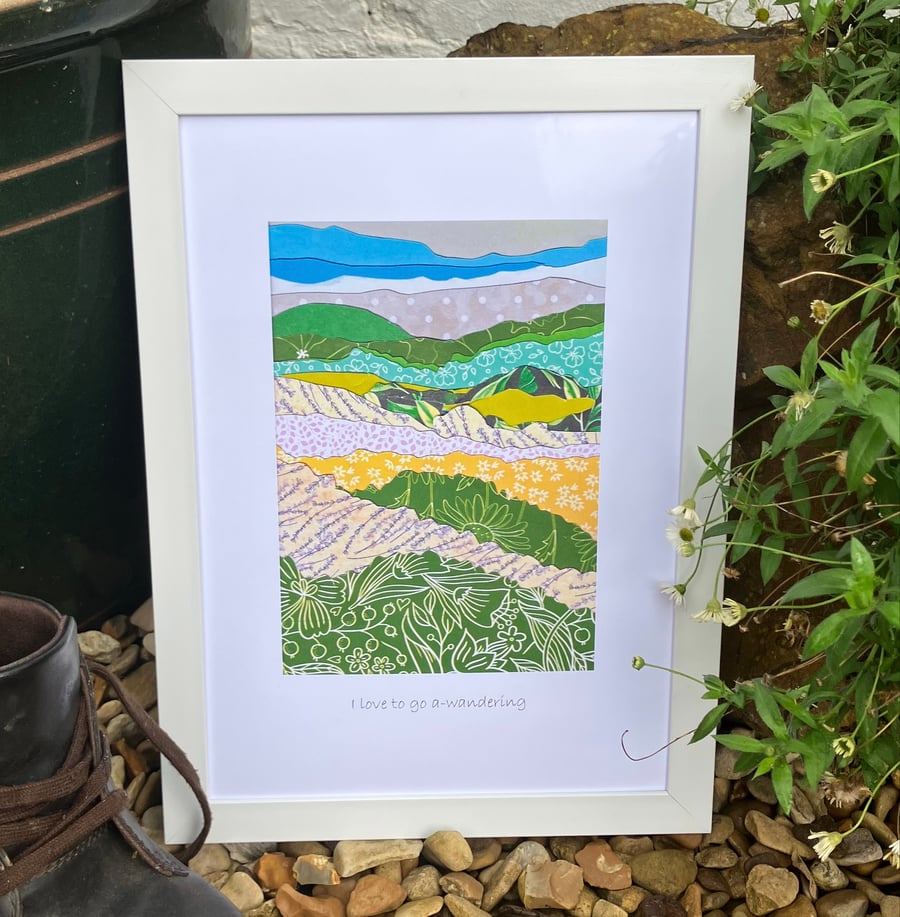 Handmade collage print