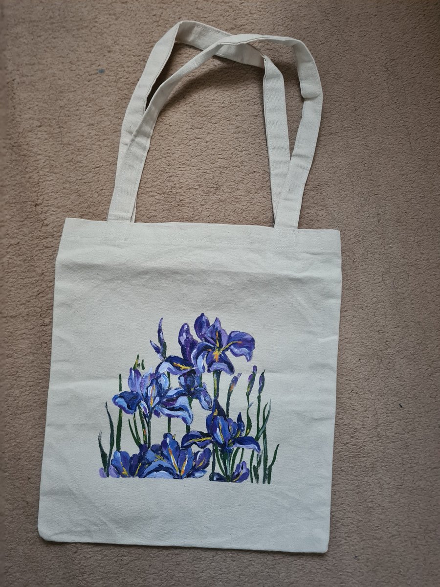 Handpainted Handsewn Tote Bag
