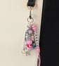 'Yarnie' Bag charm, multi strand, needlework, crochet, knitting, keyring  - Image 2