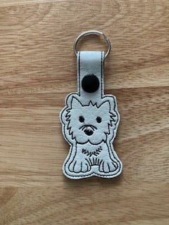 407  Westie keyring