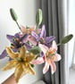 Crochet Lily With Bud Summ Everlasting Floral Home Decor , Gift, Colourful lily, - Image 5