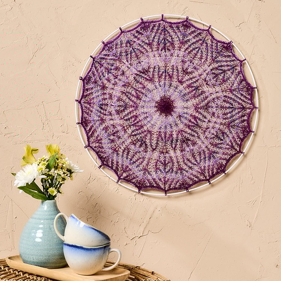 Orchid Mandala Knitting Pattern