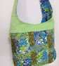 Big patchwork tote bag,blue and green flowers  - Image 3