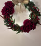 Christmas floral wreath with lights  - Image 2