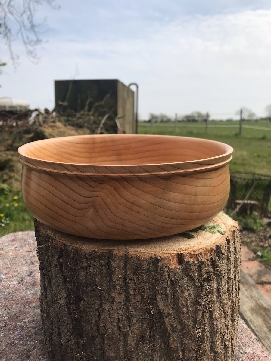 Cedar wood bowl