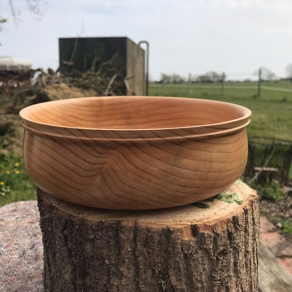 Cedar wood bowl