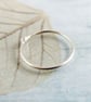 Silver Stacking Ring - Single Bud Ring in Argentium Sterling Silver - Image 1