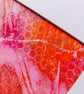 Pink Abstract mixed media PAINTING from everyday objects - Image 5