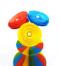 Rainbow Mini vase with Paper Rose Flowers - Image 2