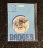 Labrador dog printed Badge 45mm