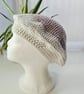 Beret Hat Pink Silver Two-tone - Image 6