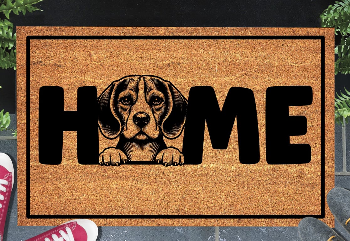 Beagle Door Mat No.2 - Beagle Welcome Mat - 3 Sizes