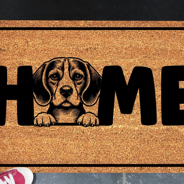 Beagle Door Mat No.2 - Beagle Welcome Mat - 3 Sizes