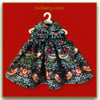 Navy Strawberry Thief Christmas Dress