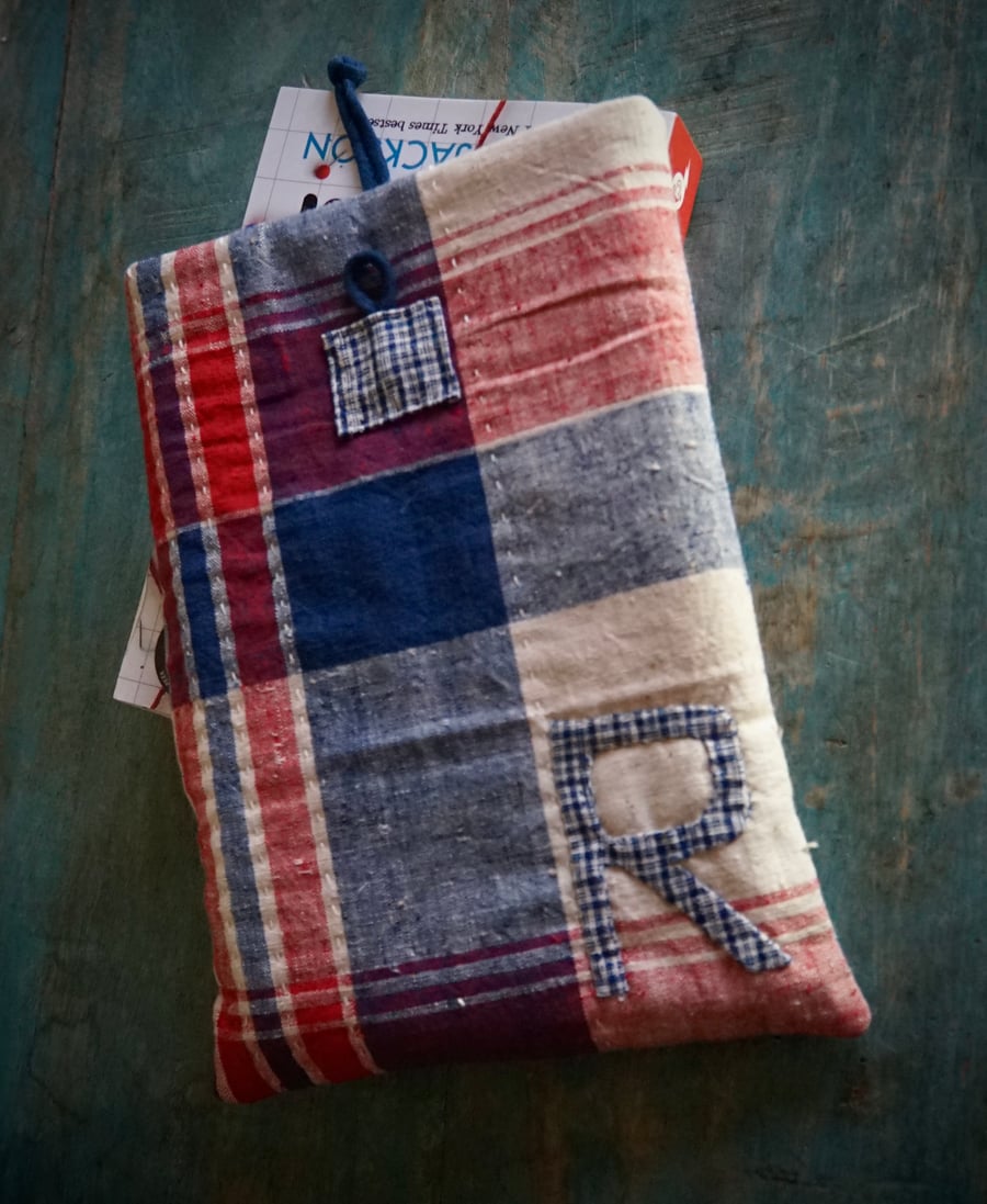 Personalized Book Sleeve Handmade Protective Book Pouch Custom Order