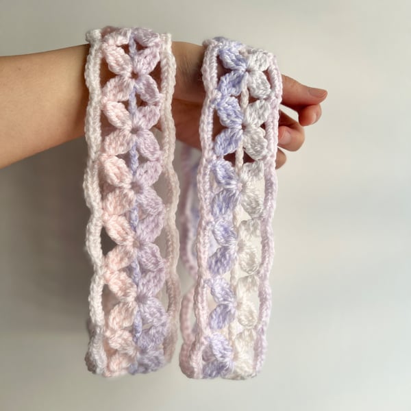Crochet Floral Headband (Handmade)