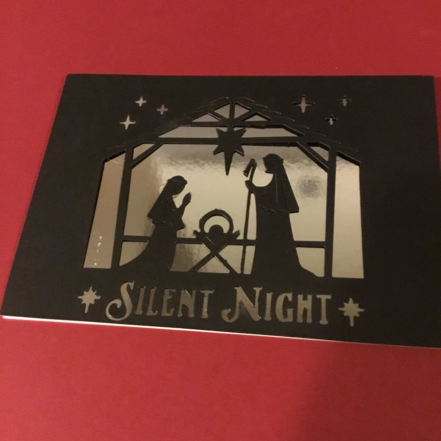  Silent Night Christmas Card