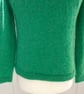 Hand knitted lightweight Wool Mohair Silk jumper size M bust 36 - Image 2