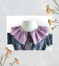 Cold Shoulder Tie Front Blouse With Gathered Collar And Scrunchie. 6-8yrs - Image 2