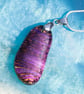 Purple and Gold Dichroic Glass Pendant - 1255 - Image 6