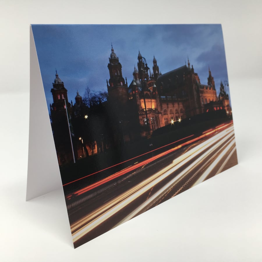Kelvingrove Glasgow,  blank greeting card