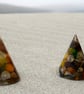 Beach cones, using beach treasures from Shetland. - Image 2