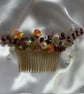 Wild Flower - Natural Gemstone Jewelled Bridal Comb 