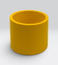 Small Yellow Round Plant Pot 7.5 cm Indoor Succulent Planter Gift - Image 9