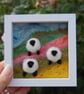 Three Sheep amongst flowers - needlefelt with embroidery - Image 4