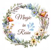 Magic resin and flowers