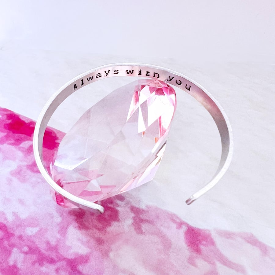 Personalised Secret Message Bangle Bracelet
