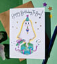 Ghost birthday card, Happy birthday to boo! Funny friend spooky birthday card  - Image 4