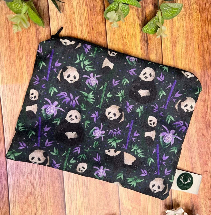 Giant Panda Pouch Storage pouch for skincare, cosmetics, overnight, pencil case,
